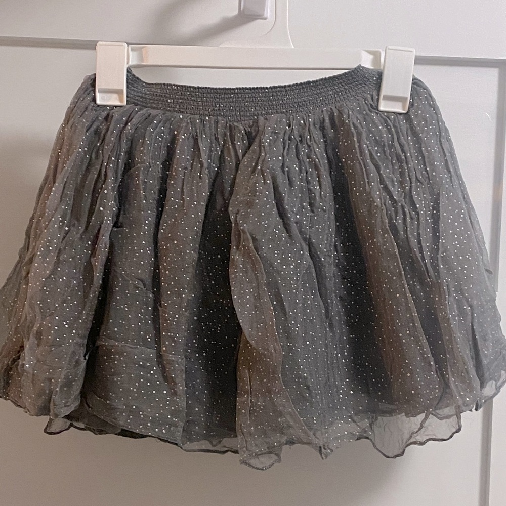Skirt Grey with Silver dots, Girls Size 8